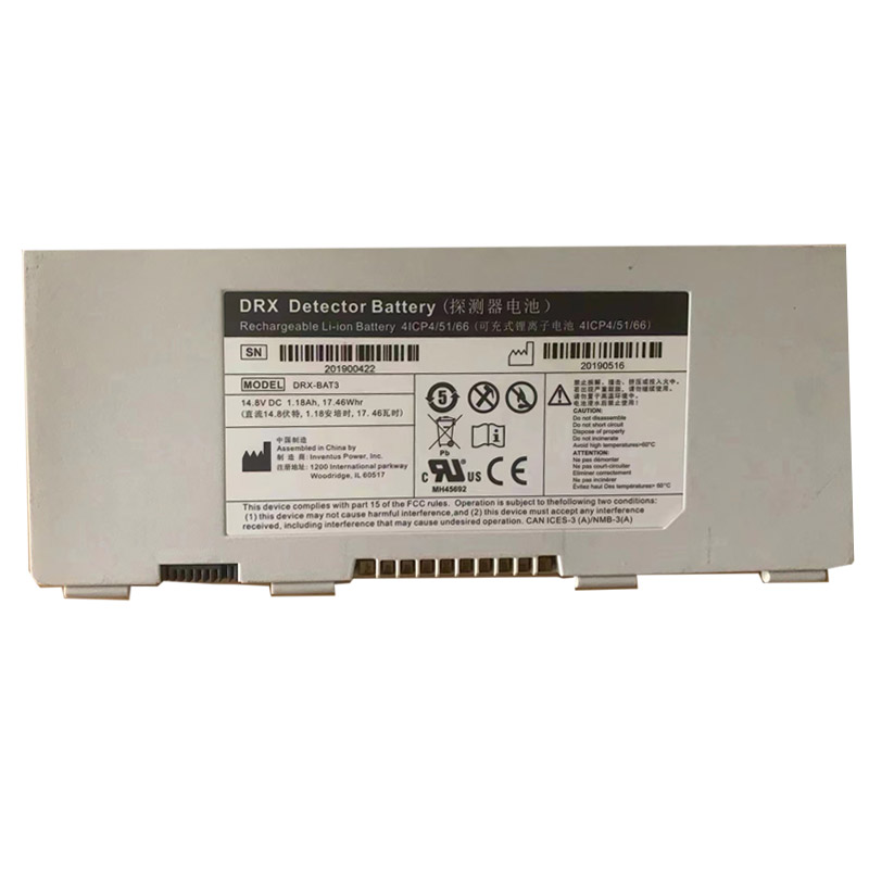 Compatible Equipment battery Carestream  for DRX-BAT3 