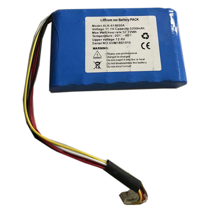 Compatible Instrument battery BY  for ALK-618650A 