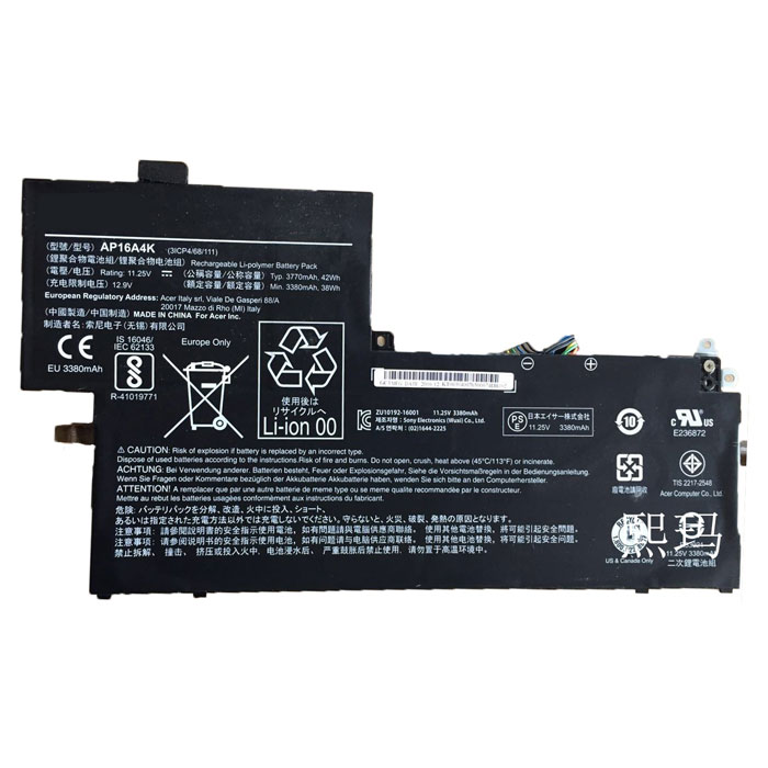 Compatible laptop battery ACER  for Swift 1 Sf113-31-P9G6 