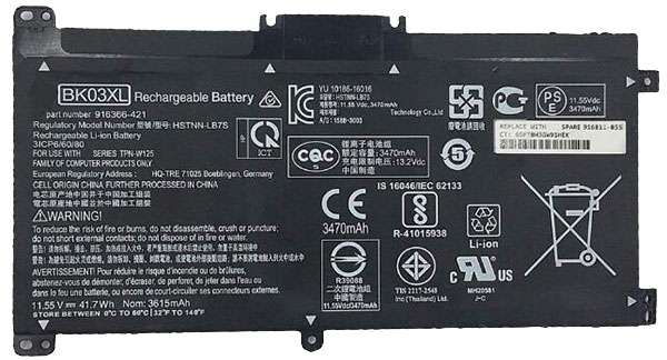 Compatible laptop battery hp  for Pavilion-x360-14-ba081tx 