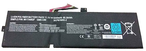 Compatible laptop battery RAZER  for GMS-C60 